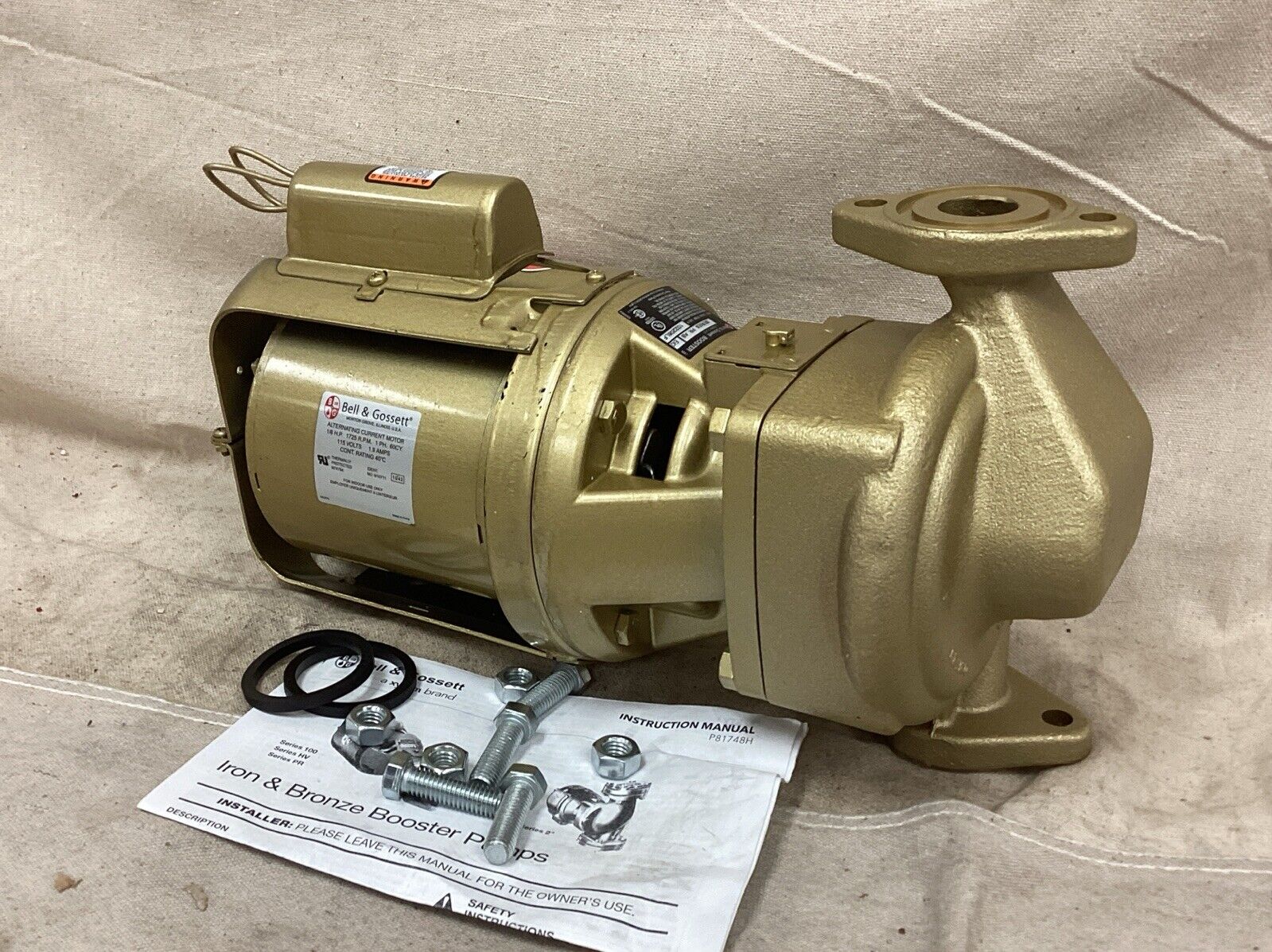 Bell & Gossett 102208LF Potable Water Circulating Pump 1/6 HP 115VAC