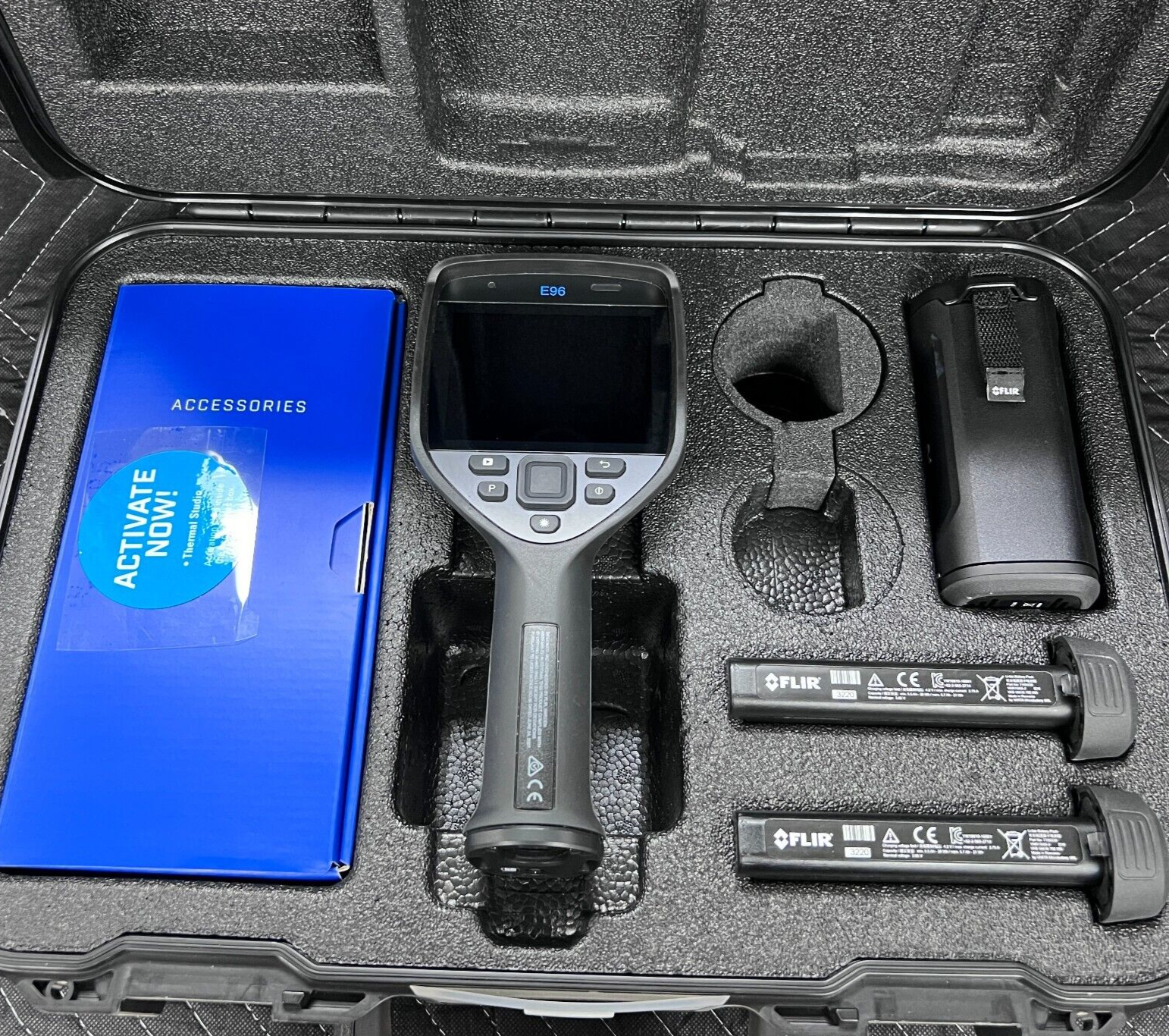 Flir E96 Handheld Thermal Imaging Camera with Batteries, Case and Accessories